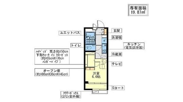 レオパレスＣｏｓｍｏｓの物件間取画像